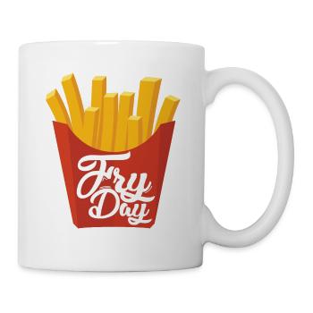 Fryday Fries Pommes - Tasse - Weiß - Rechts