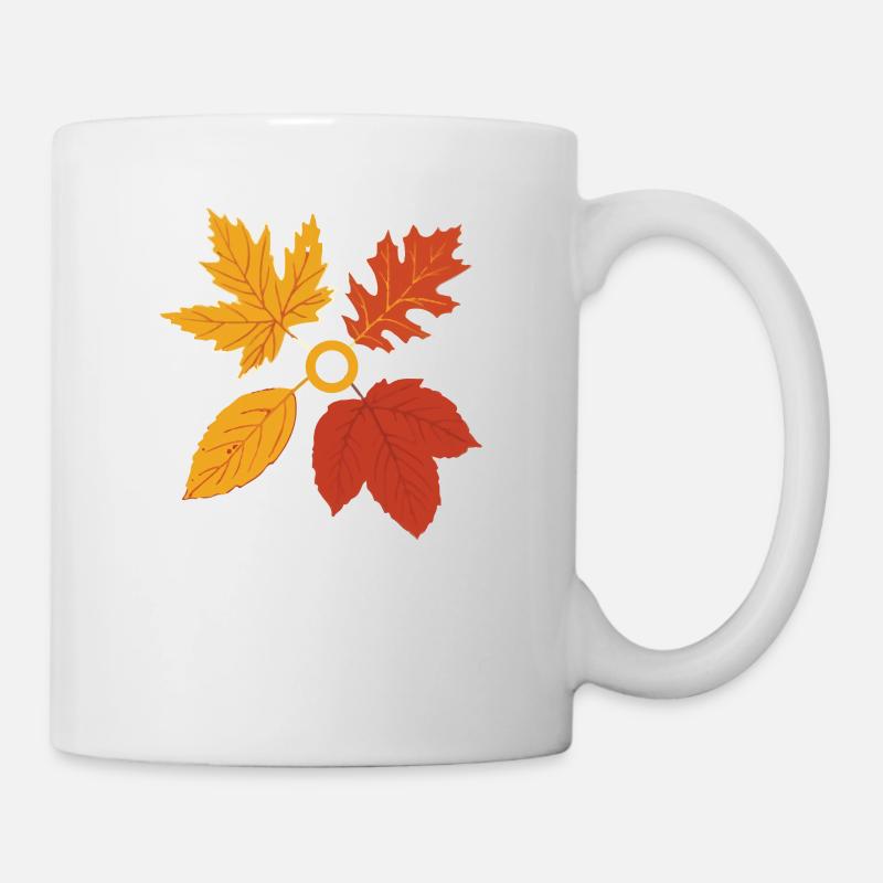 Herbst Autumn Leaves Leaves Gift - Mug blanc - blanc