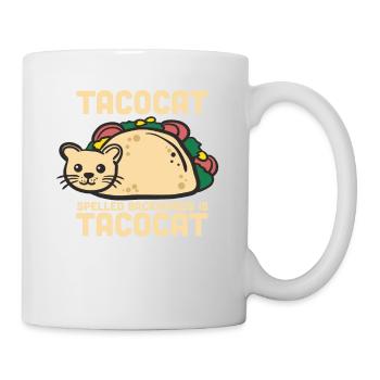 Tacocat - cadeau de gueule de bois de chat de taco - Mug blanc - blanc - Droite