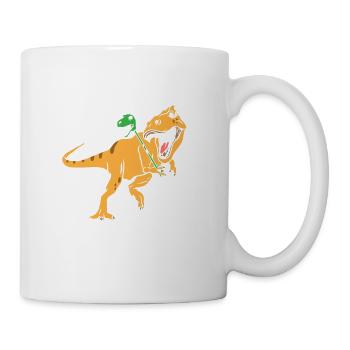 T-Rex - Dinosaur - Tyrannosaurus - Mug - white - Right