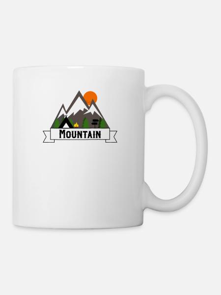 Aventures en plein air Randonnée Randonnée Montagne Montagne - Mug blanc - blanc