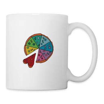 Pizza Is My Valentine - Tasse - Weiß - Rechts