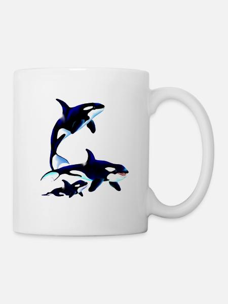 Killer Whale Family - Mug - white