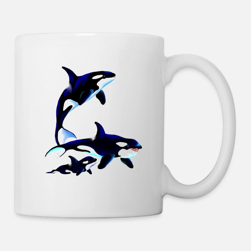 Killer Whale Family - Mug - white