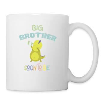 Big Brother Soon to be Baby Announcement DinoDab - Mug - white - Right