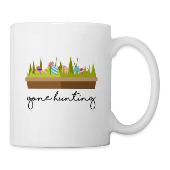 Tenue de chasse des enfants de Pâques allé - Mug blanc - blanc - Droite