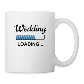 Hochzeit Verlobung Hochzeitsplanung Geschenk - Tasse - Weiß - Rechts