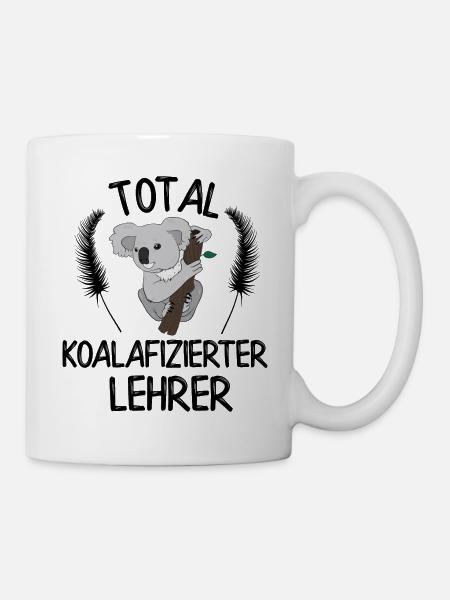Total koalafizierter Lehrer - Tasse - Weiß