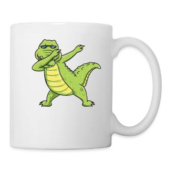 Dabbing Dab Dance Crocodile cadeau anniversaire enfant - Mug blanc - blanc - Droite