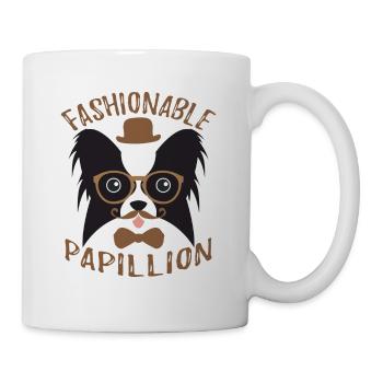 Hipster à la mode Papillion Vintage Drôle - Mug blanc - blanc - Droite