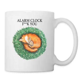 Fuchs und Hase schlafen friedlich - Tasse - Weiß - Rechts