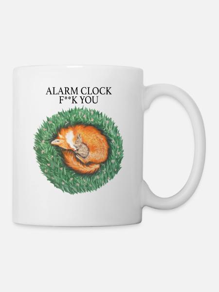 Fuchs und Hase schlafen friedlich - Tasse - Weiß