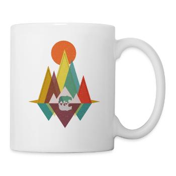 Geometric Mountains - Bear Gift - Mug - white - Right