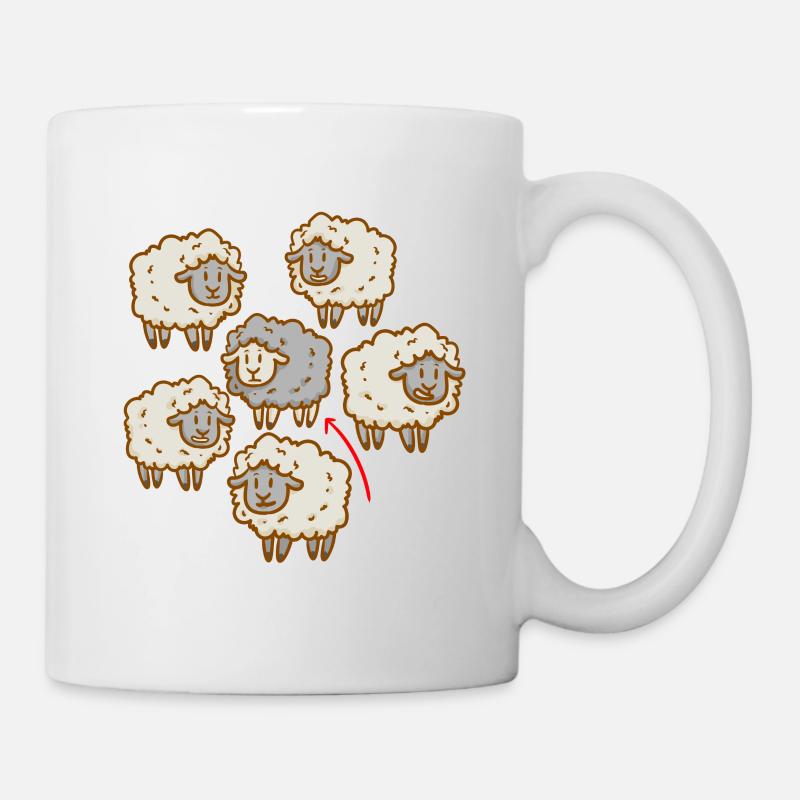 Black sheep - me - different - unusual - Mug - white