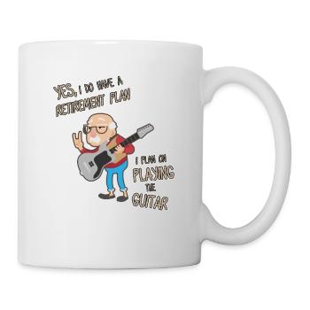 Funny pension & retraite dit comme un cadeau - Mug blanc - blanc - Droite