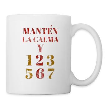 Manten la calma et salsa de danse - cadeau de danse - Mug blanc - blanc - Droite