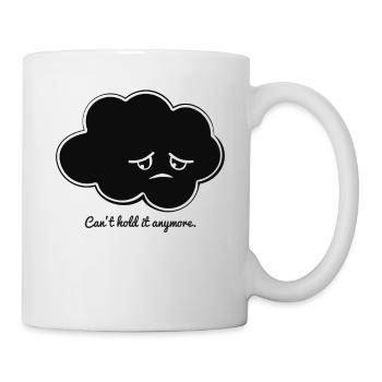 Rain Cloud Sad Feeling Gift Rain Saying - Mug - white - Right