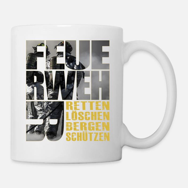 Feuerwehr - ReLoeBeSue - Tasse - Weiß
