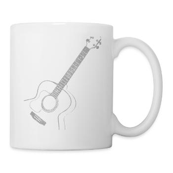 Akustik Gitarre Gitarrist Musik Geschenk - Tasse - Weiß - Rechts