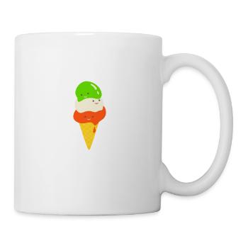 Italienisches Eis Gelato Waffel Geschenk Sommer - Tasse - Weiß - Rechts