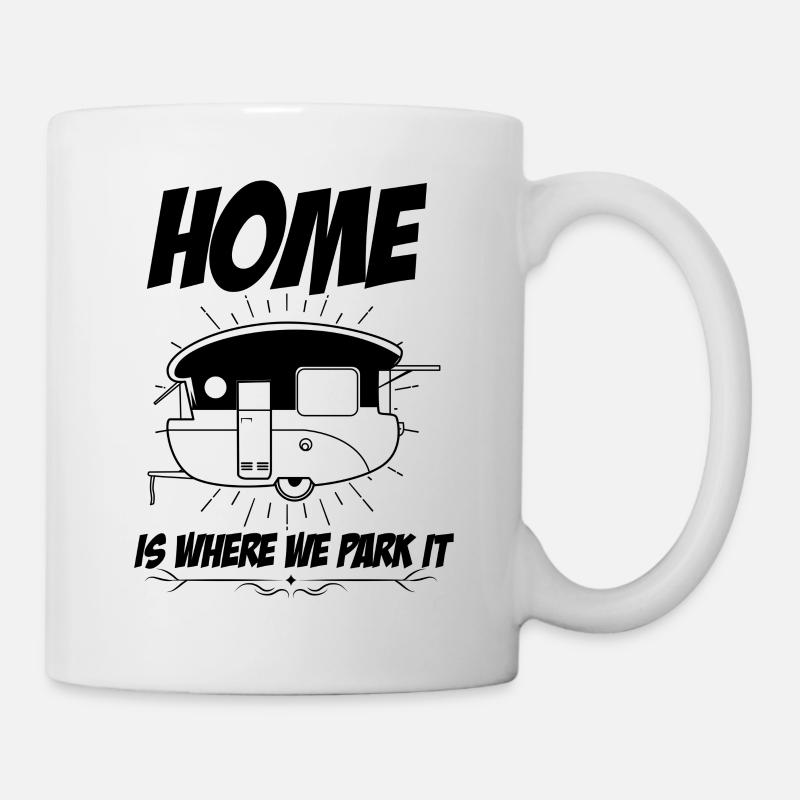 Camping camper camping gift caravan saying - Mug - white