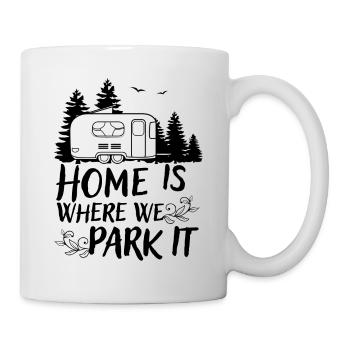 Camper Camping Campen Geschenk Wohnwagen Spruch - Tasse - Weiß - Rechts