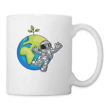 Astronaute Space Day Earth Environnement de cadeau - Mug blanc - blanc - Droite