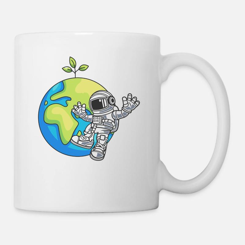 Astronaut Space Day Earth Gift Environment - Mug - white