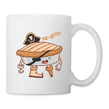 Pie-taux! Gâteau pirate - biscuit - Mug blanc - blanc - Droite