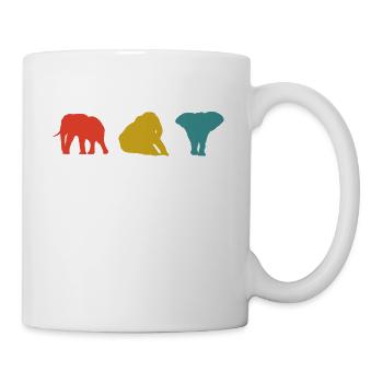 Retro Elephant Lover - Mug - white - Right
