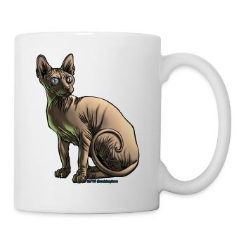 sushi le chat sphynx - Mug blanc - blanc - Droite
