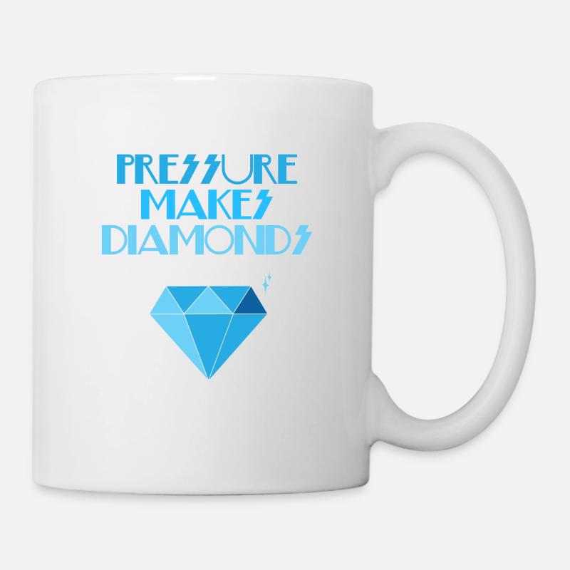 Diamanten - Diamonds - Diamant - Druck - Tasse - Weiß