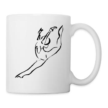 GINNASTA, SPLIT, GYM ARTISTIQUE - Mug blanc - blanc - Droite