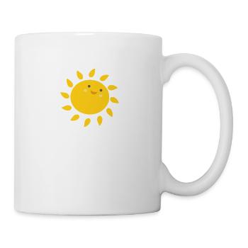 Lustige Sonne Sommer Urlaub lustig Geschenk Smile - Tasse - Weiß - Rechts