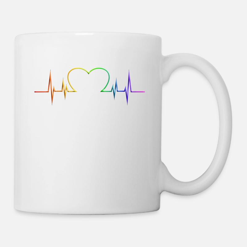 LGBT Gay Schwul Lesbisch Lesbian Fun Support Pride - Tasse - Weiß