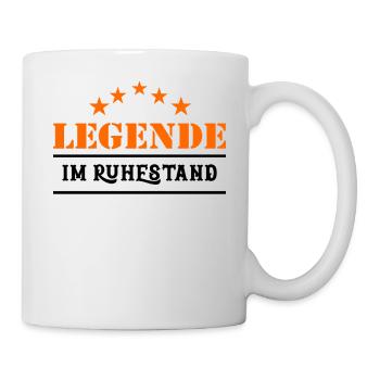 Legende im Ruhestand - Tasse - Weiß - Rechts