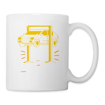 KFZ Mechaniker Leidenschaft Garage Werkstatt - Tasse - Weiß - Rechts