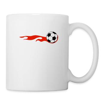Polen Polska Fussball Flagge Feuer Fan Polnisch - Tasse - Weiß - Rechts