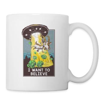 Je veux croire - Mug blanc - blanc - Droite
