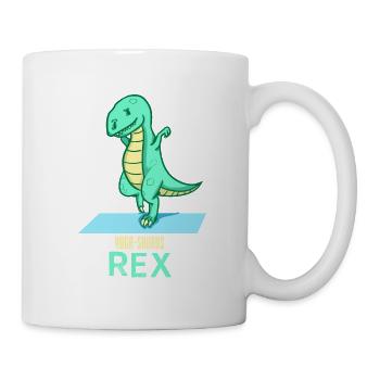 Yoga Saurus Rex - Dino - Sports - Mug - white - Right