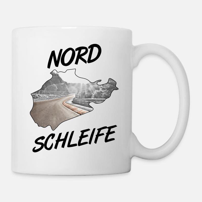 Nordschleife - Tasse - Weiß