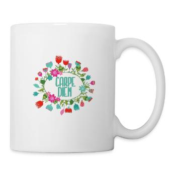 Carpe Diem - Tasse - Weiß - Rechts