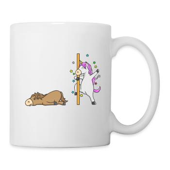 Einhorn Pferd Deine Tante Meine Tante Geschenk EN - Tasse - Weiß - Rechts