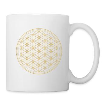 Fleur de vie - Mug blanc - blanc - Droite