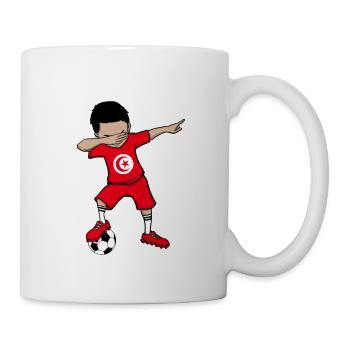 Equipe nationale de Tunisie WM Dab football - Mug blanc - blanc - Droite