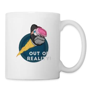 Gorilla Virtualreality Monkey Affe Nerd Computer - Tasse - Weiß - Rechts