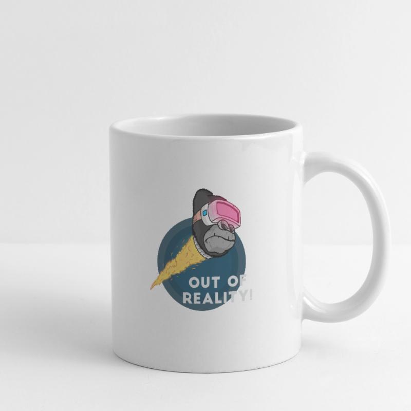 Gorilla Virtualreality Monkey Affe Nerd Computer Mug