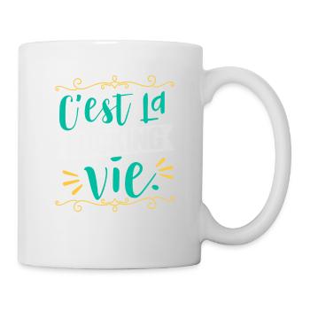 Bye C'est La Fucking Vie French Gift - Mug - white - Right