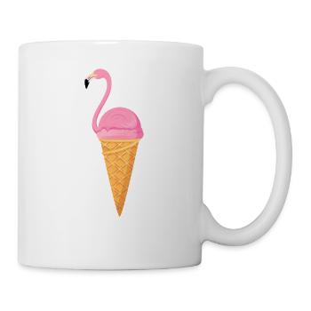 Flamingo Ice Cream - Tasse - Weiß - Rechts