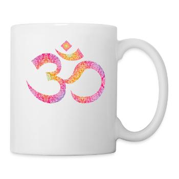 Om mandala - Mug blanc - blanc - Droite